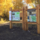 Heber Kamas Trailhead large wooden structures with maps attached