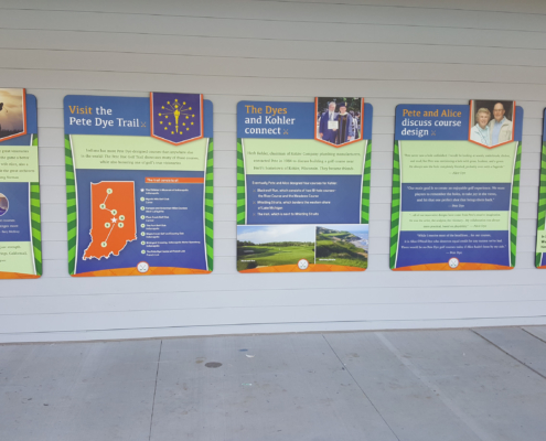 Indianapolis Children's Museum mutiple graphics panels mounted to wall