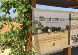 Outdoor Information Sign at Martial Cottle Park