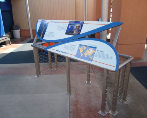 Outdoor Information Graphic Sign at Birch Aquarium at Scripps