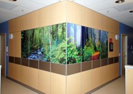 Custom Wrap Around Wall Laminate at Kaiser Permanent - Architectural & Interiors