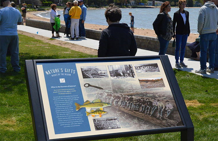 Custom Information Graphic Sign at Park