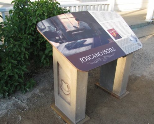 Outdoor Information Graphic Sign at Sonoma