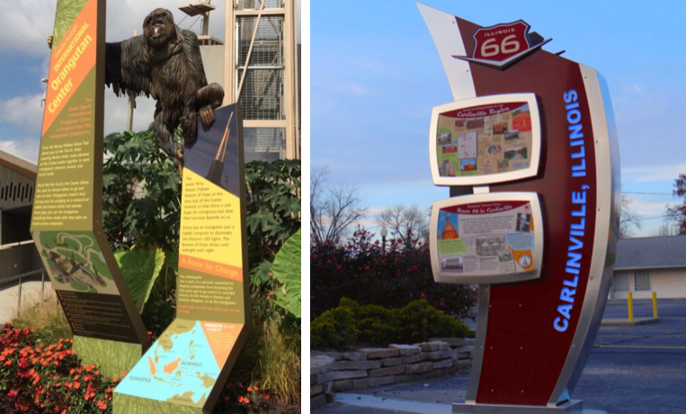 Outdoor Custom Information Graphic Sign